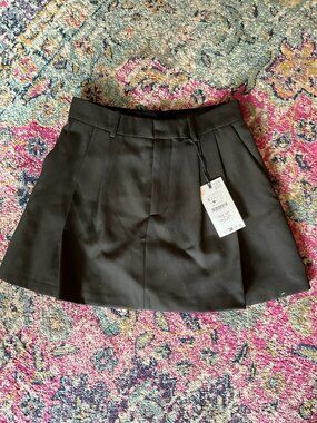 Zara pleated skirt NWT Brown Size S